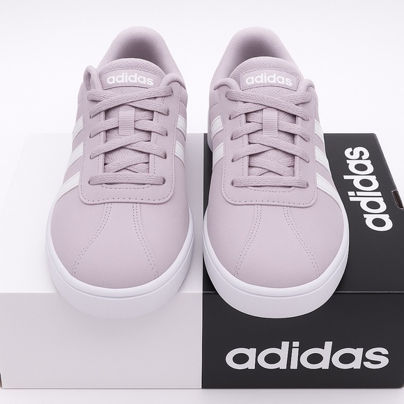 adidas Shoes - Adidas Courtset Women’s Sneakers – Vapour Grey / White / Purple Tint - Size 7.5